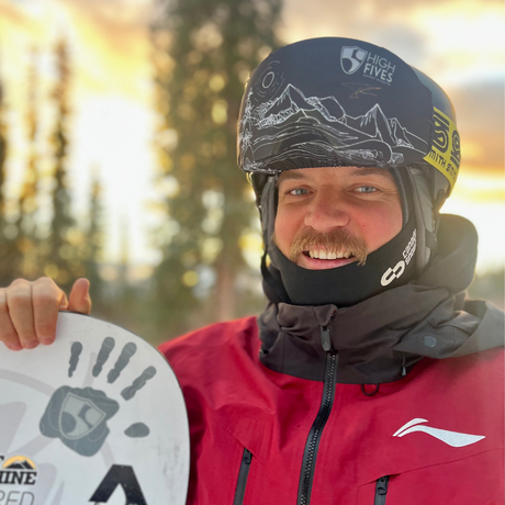 Created by GOGGLESOC APPAREL LIMITED, the ty turner high fives gogglesoc is one of our signature gogglesocs's. The ty turner high fives gogglesoc is available throughout Canada and North America from dedicated stockists or online.