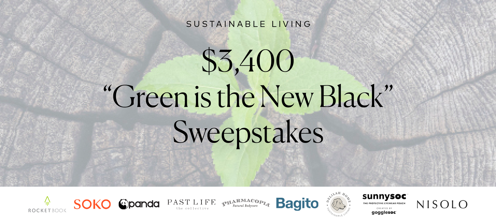 Win $3400 worth of sustainable products!