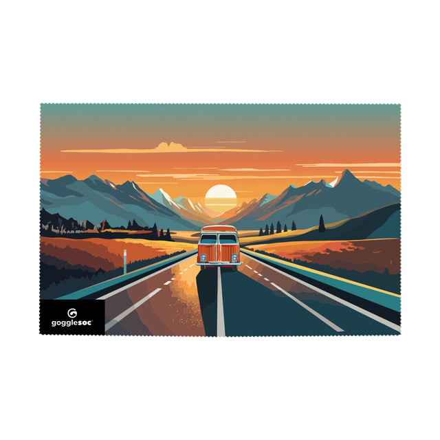 Created by GOGGLESOC APPAREL LIMITED, the sunset road trip swipeout is one of our signature swipeouts's. The sunset road trip swipeout is available throughout Canada and North America from dedicated stockists or online.